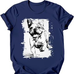 French Bulldog Running Dog T Shirt Gift For Dog Lover