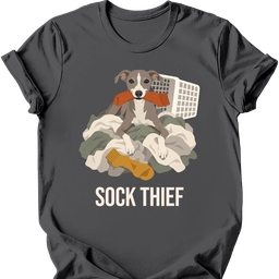 Italian Greyhound Sock Thief T Shirt Gift For Dog Lover