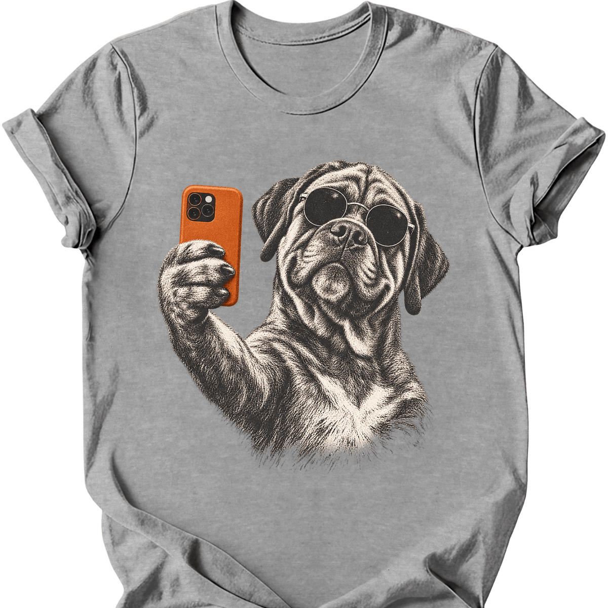 Mastiff Selfie Dog T Shirt Gift For Dog Lover