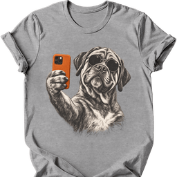 Mastiff Selfie Dog T Shirt Gift For Dog Lover