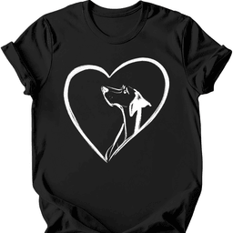 German Shorthaired Pointer Heart Dog T Shirt Gift For Dog Lover