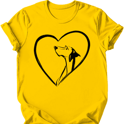 German Shorthaired Pointer Heart Dog T Shirt Gift For Dog Lover