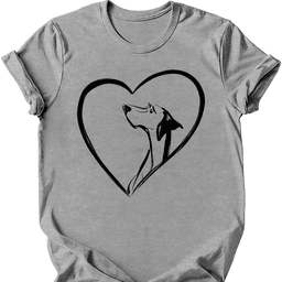 German Shorthaired Pointer Heart Dog T Shirt Gift For Dog Lover