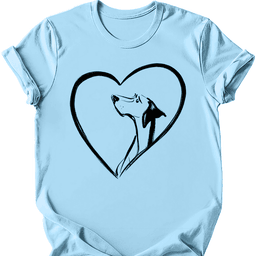 German Shorthaired Pointer Heart Dog T Shirt Gift For Dog Lover