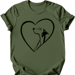 German Shorthaired Pointer Heart Dog T Shirt Gift For Dog Lover