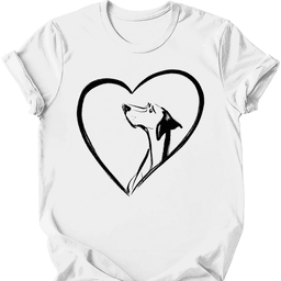 German Shorthaired Pointer Heart Dog T Shirt Gift For Dog Lover