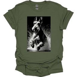 Giant Schnauzer Puddle Dog T Shirt Gift For Dog Lover