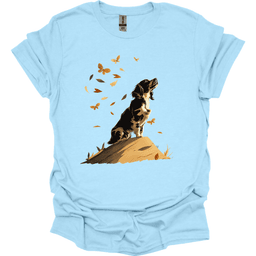 English Springer Spaniel Fall Dog T Shirt Gift For Dog Lover