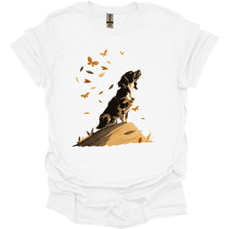 English Springer Spaniel Fall Dog T Shirt Gift For Dog Lover