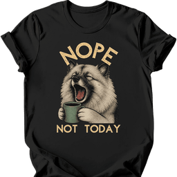 Keeshond Not Today T Shirt Gift For Dog Lover