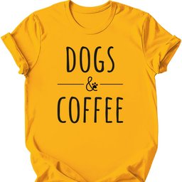 Dogs And Coffee T Shirt Gift For Dog Lover