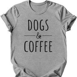 Dogs And Coffee T Shirt Gift For Dog Lover