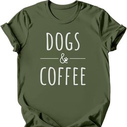 Dogs And Coffee T Shirt Gift For Dog Lover