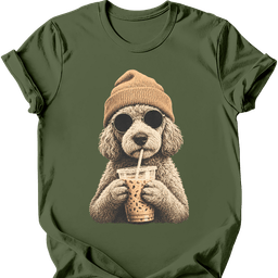 Labradoodle Hipster Dog T Shirt Gift For Dog Lover