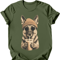 German Shepherd Hipster Dog T Shirt Gift For Dog Lover