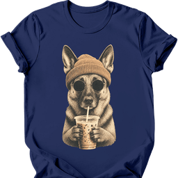 German Shepherd Hipster Dog T Shirt Gift For Dog Lover