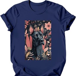 Great Dane Boho Dog T Shirt Gift For Dog Lover