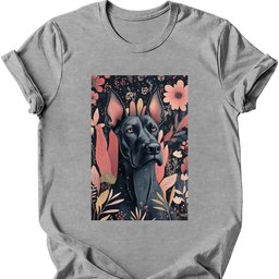 Great Dane Boho Dog T Shirt Gift For Dog Lover