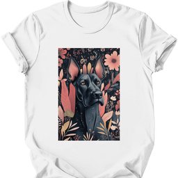 Great Dane Boho Dog T Shirt Gift For Dog Lover