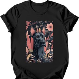 Great Dane Boho Dog T Shirt Gift For Dog Lover