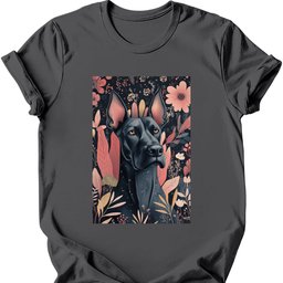 Great Dane Boho Dog T Shirt Gift For Dog Lover
