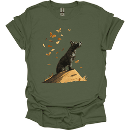 Kerry Blue Terrier Fall Dog T Shirt Gift For Dog Lover