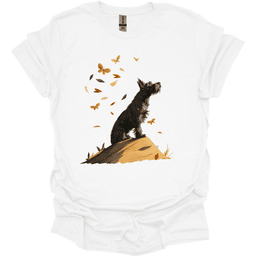 Kerry Blue Terrier Fall Dog T Shirt Gift For Dog Lover