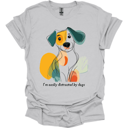 Im Easily Distracted By Dogs 2 T Shirt Gift For Dog Lover