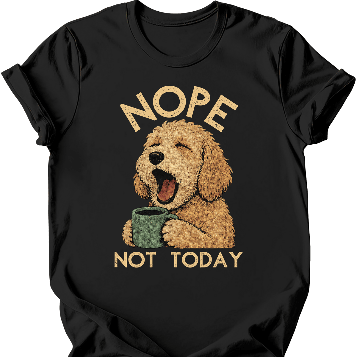 Labradoodle Not Today T Shirt Gift For Dog Lover