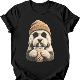 Old English Sheepdog Hipster Dog T Shirt Gift For Dog Lover