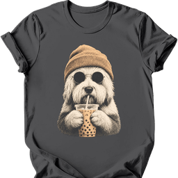 Old English Sheepdog Hipster Dog T Shirt Gift For Dog Lover
