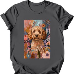 Labradoodle Boho Dog T Shirt Gift For Dog Lover