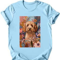 Labradoodle Boho Dog T Shirt Gift For Dog Lover