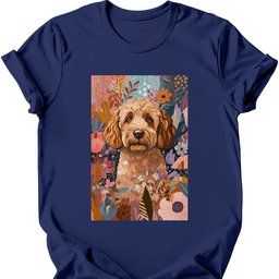 Labradoodle Boho Dog T Shirt Gift For Dog Lover