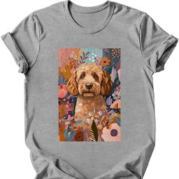 Labradoodle Boho Dog T Shirt Gift For Dog Lover