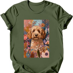 Labradoodle Boho Dog T Shirt Gift For Dog Lover