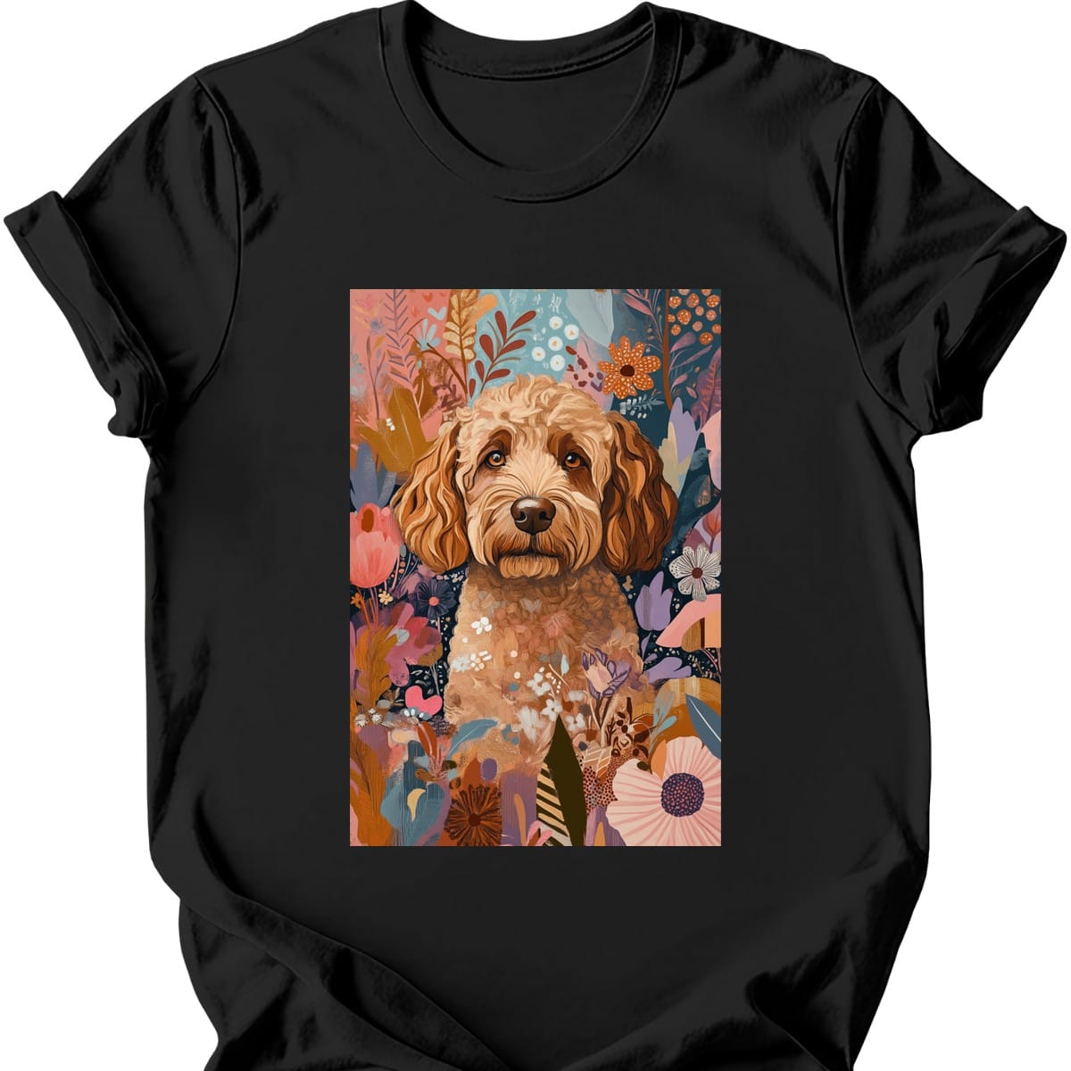 Labradoodle Boho Dog T Shirt Gift For Dog Lover