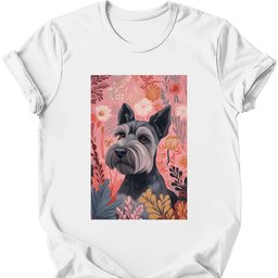 Miniature Schnauzer Boho Dog T Shirt Gift For Dog Lover