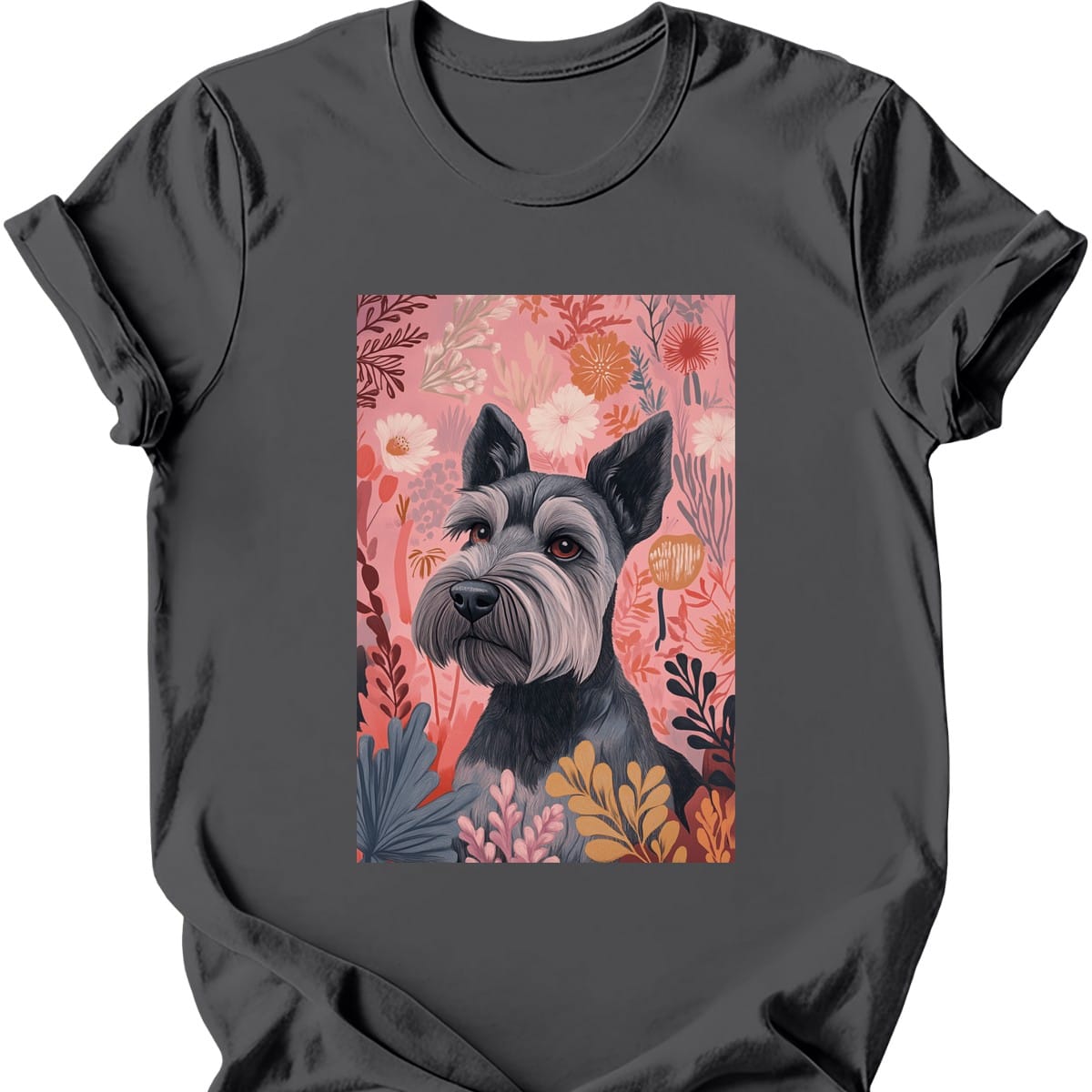 Miniature Schnauzer Boho Dog T Shirt Gift For Dog Lover