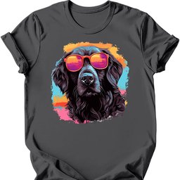 Flat Coated Retriever Top Dog T Shirt Gift For Dog Lover