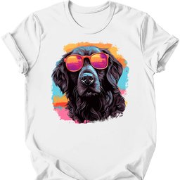 Flat Coated Retriever Top Dog T Shirt Gift For Dog Lover