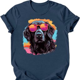 Flat Coated Retriever Top Dog T Shirt Gift For Dog Lover