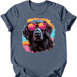 Flat Coated Retriever Top Dog T Shirt Gift For Dog Lover
