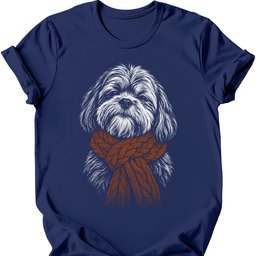 Lhasa Apso Winter Dog T Shirt Gift For Dog Lover