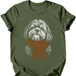 Lhasa Apso Winter Dog T Shirt Gift For Dog Lover