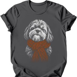 Lhasa Apso Winter Dog T Shirt Gift For Dog Lover