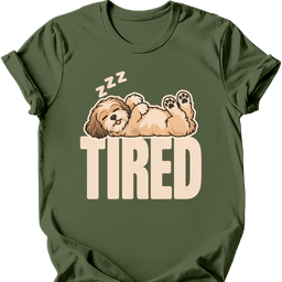 Havanese Tired Dog T Shirt Gift For Dog Lover