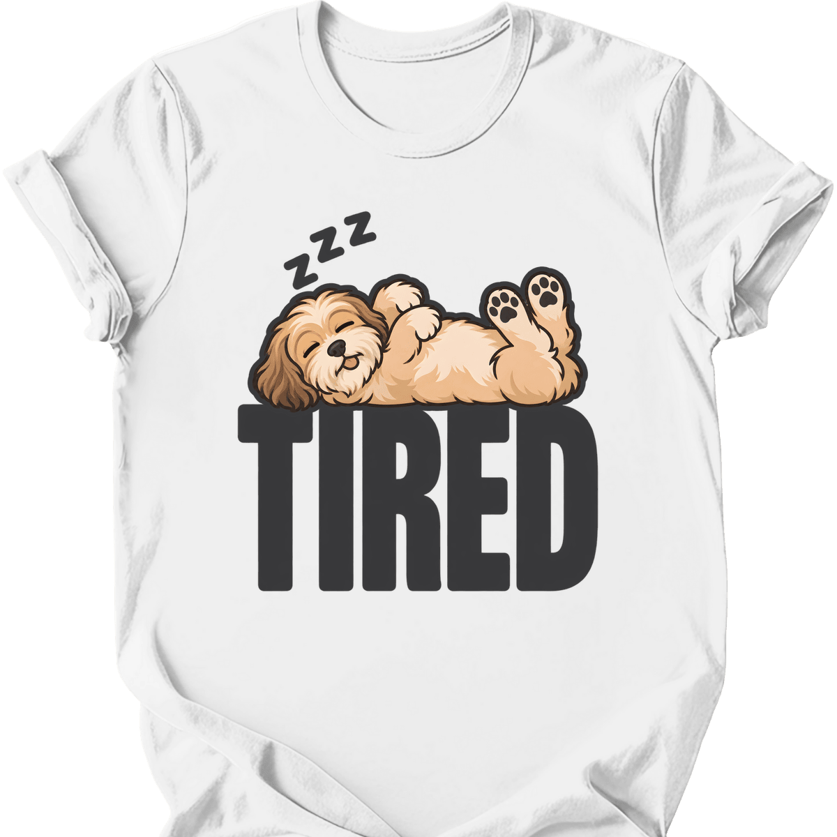 Havanese Tired Dog T Shirt Gift For Dog Lover