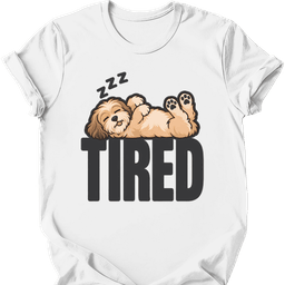 Havanese Tired Dog T Shirt Gift For Dog Lover