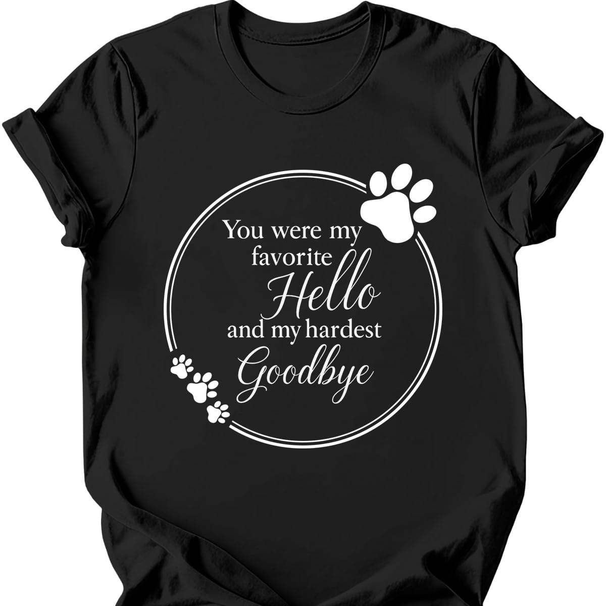 Favorite Hello T Shirt Gift For Dog Lover